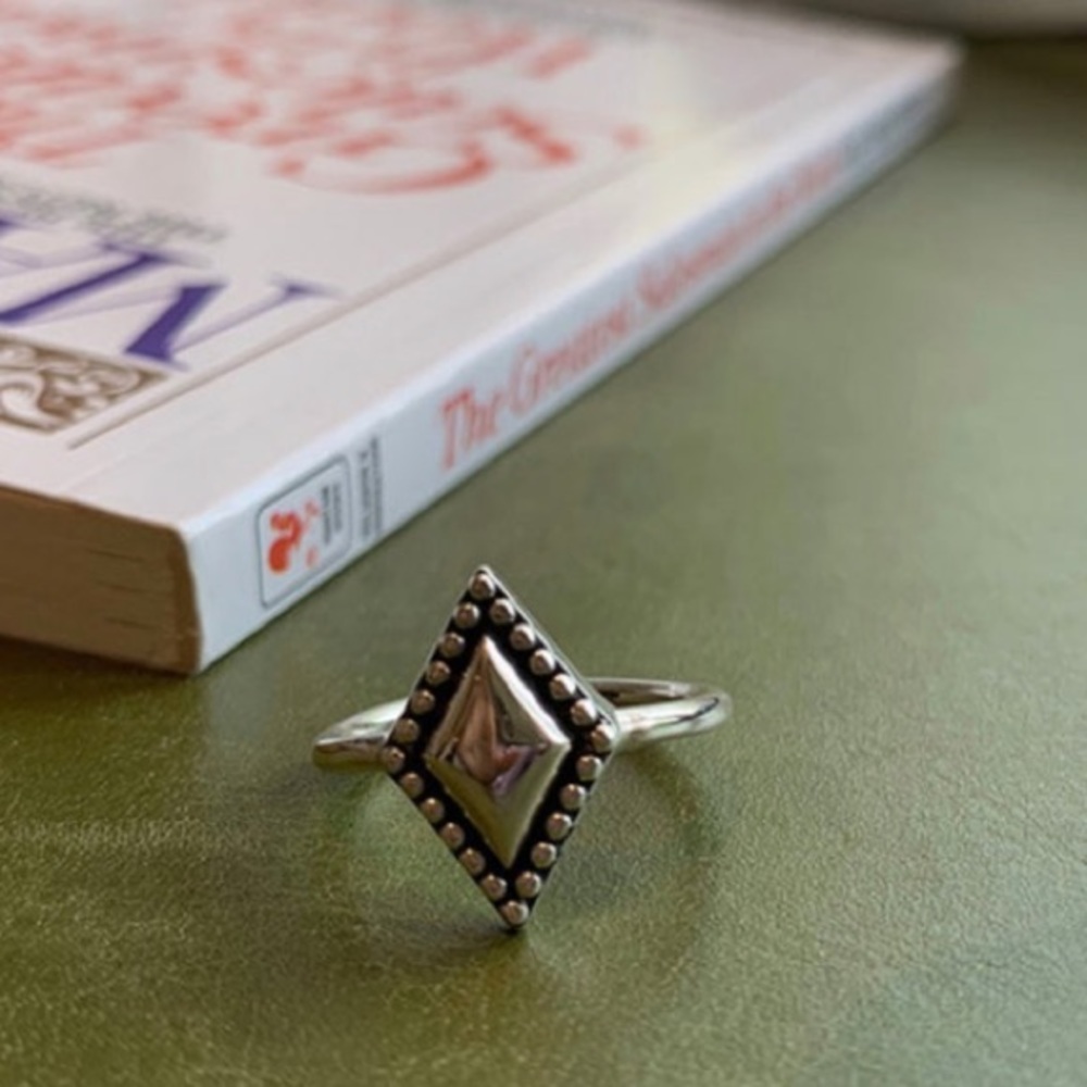 🔷Insta square sterling silver ring - Picture 3 of 7
